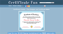 Desktop Screenshot of certificatefun.com